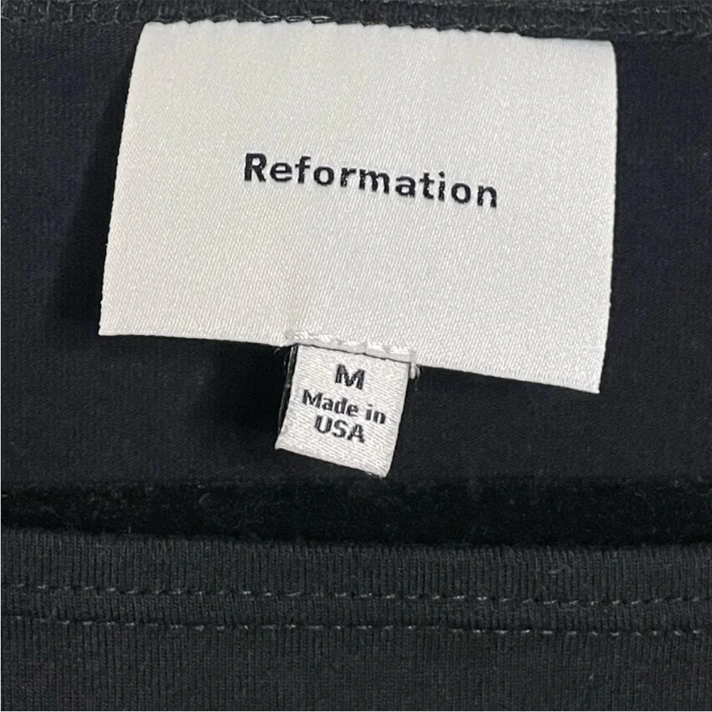 Reformation Wiley Knit Dress in Black - Picture 6 of 8